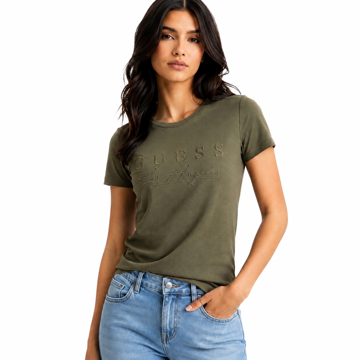 Blusa Guess Verde Olivo