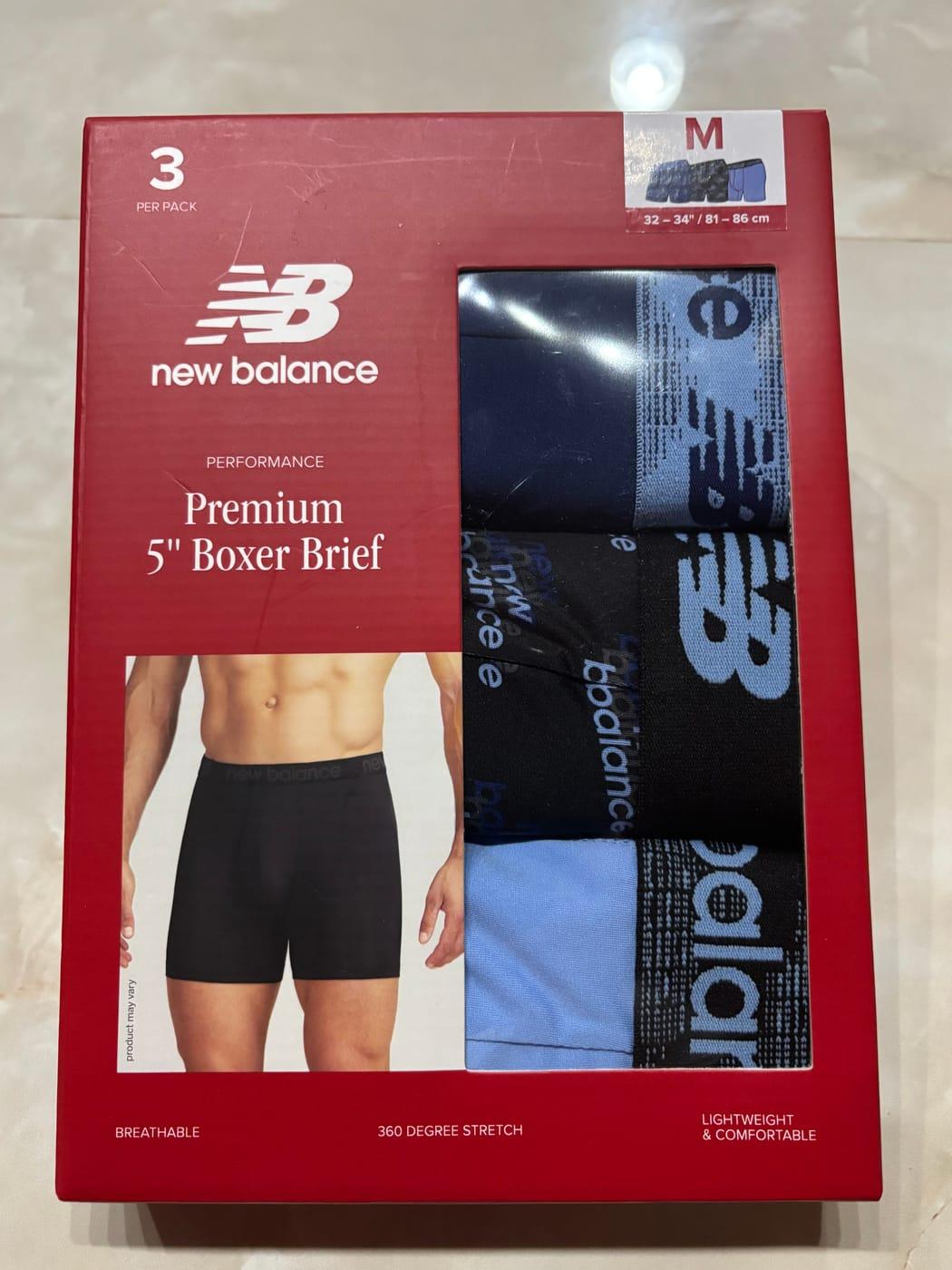 Bóxer New Balance hombre 3 pack 5"