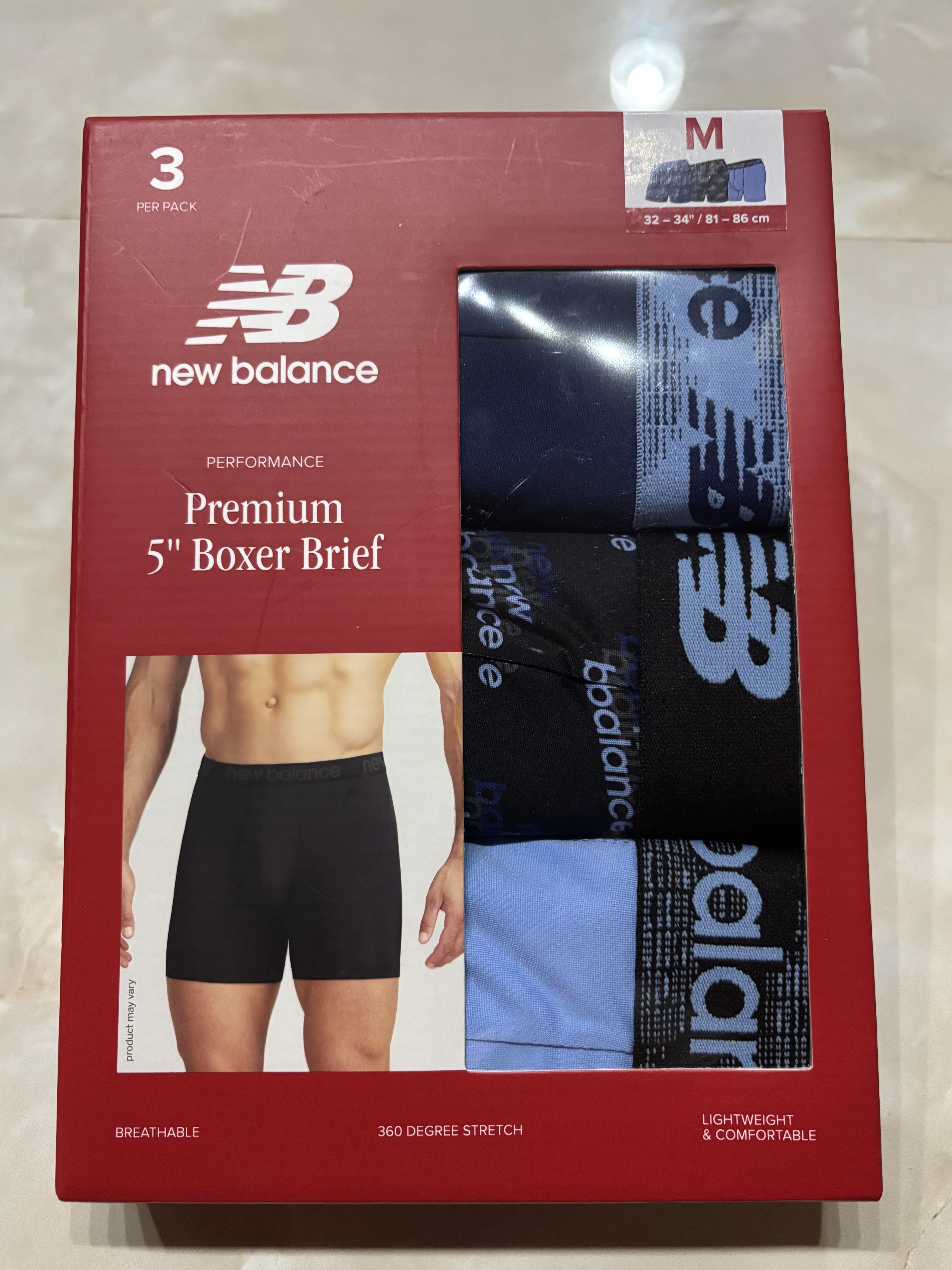 Bóxer New Balance hombre 3 pack 5"