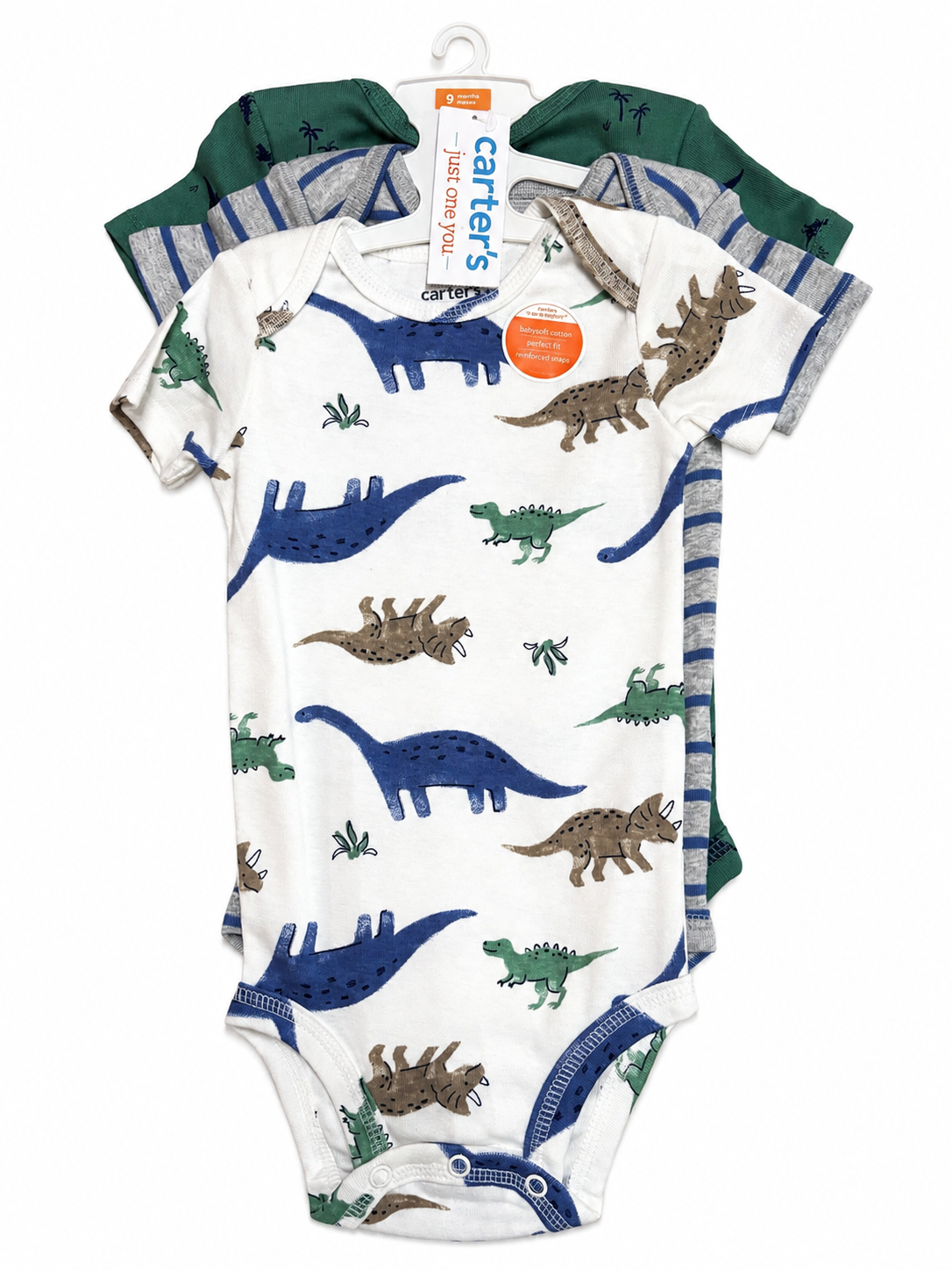 Set 3 Mamelucos Carter's Dinosaurios